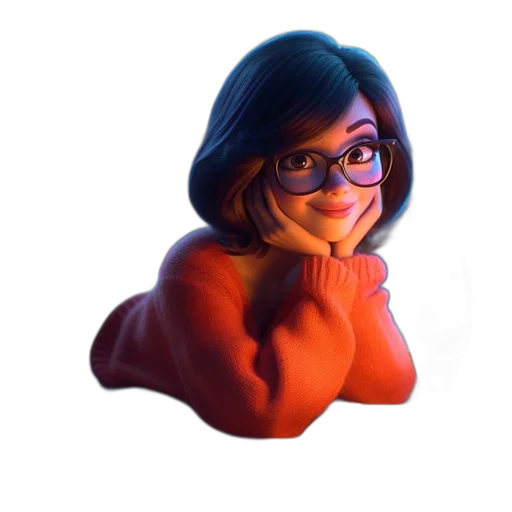 dress, face, creature, staff transparent PNG cut-out