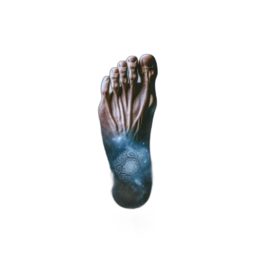 shoes, mask, creature, photorealistic transparent PNG cut-out