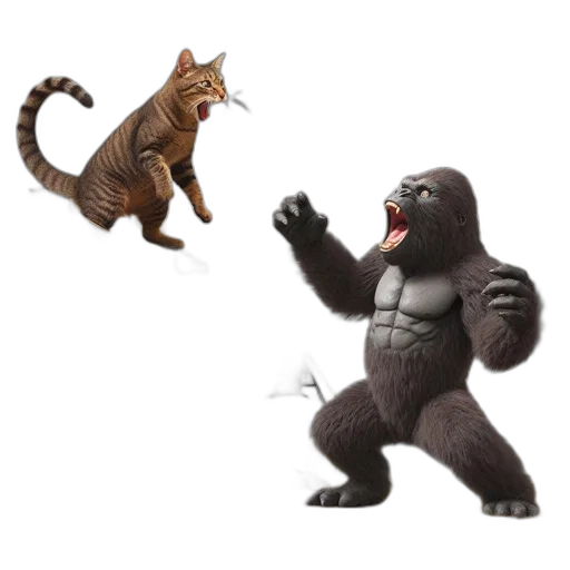 creature, animal, concept art, 3d render transparent PNG cut-out