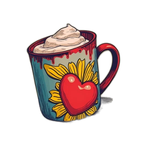 food, flower, pixel art, 3d render transparent PNG cut-out