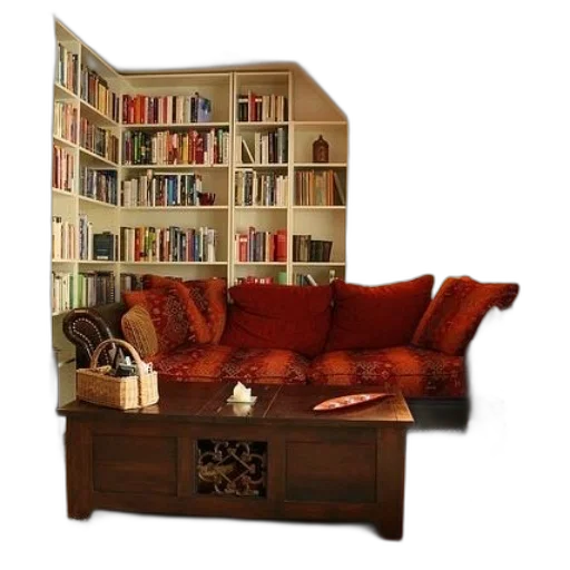furniture, 3d render, photorealistic, cozy transparent PNG cut-out