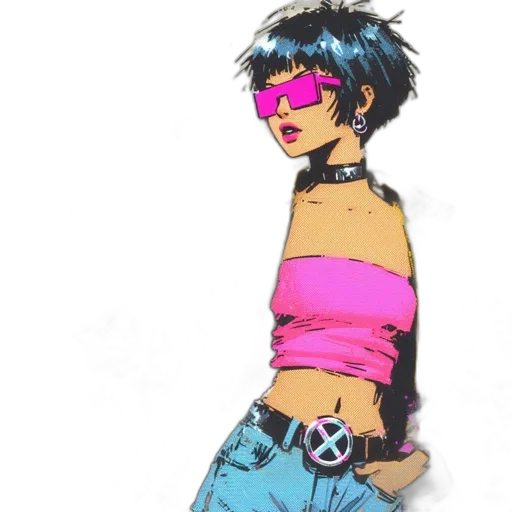 jacket, cyberpunk, vaporwave, concept art transparent PNG cut-out