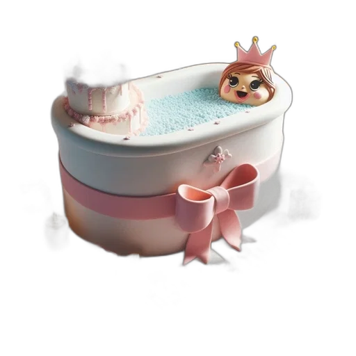 crown, food, 3d render, concept art transparent PNG cut-out