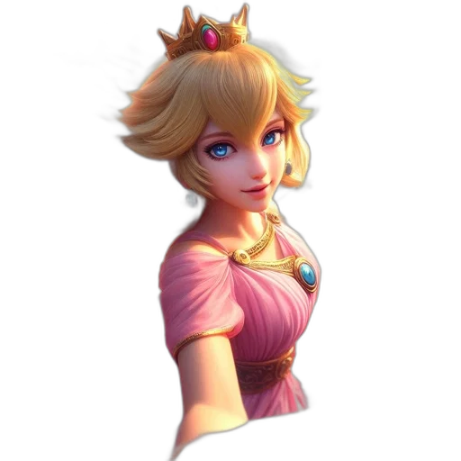 crown, dress, face, staff transparent PNG cut-out