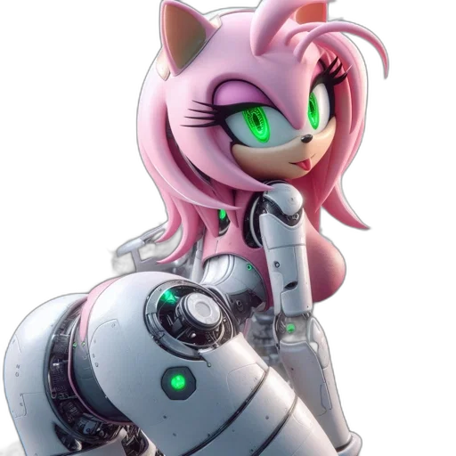 robot, cyberpunk, concept art, 3d render transparent PNG cut-out