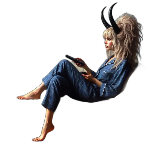 dragon, creature, hair, fantasy art transparent PNG cut-out