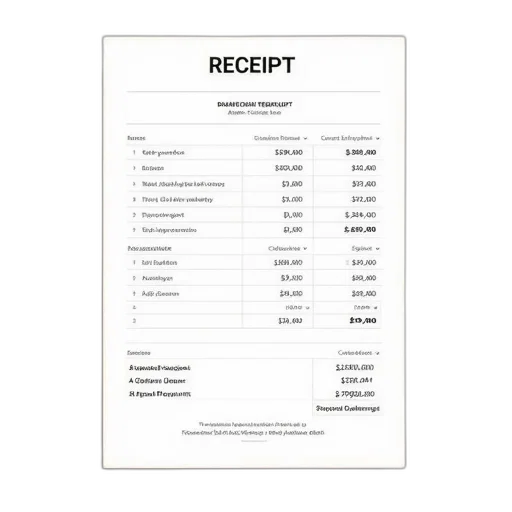 receipt, template, number, payment transparent PNG cut-out