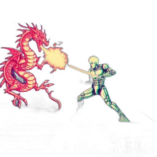 dragon, sword, robot, weapon transparent PNG cut-out