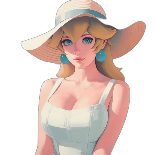 hat, dress, crown, staff transparent PNG cut-out