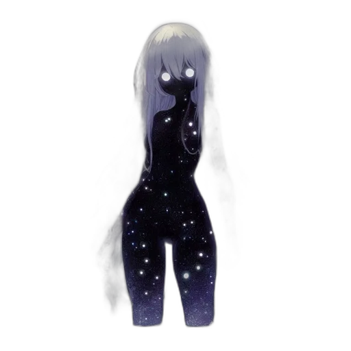dress, creature, staff, robot transparent PNG cut-out