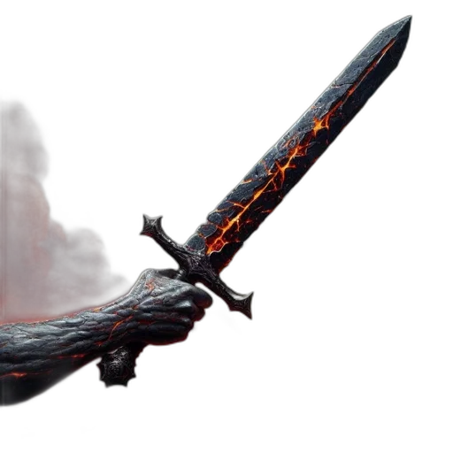 sword, dragon, weapon, staff transparent PNG cut-out