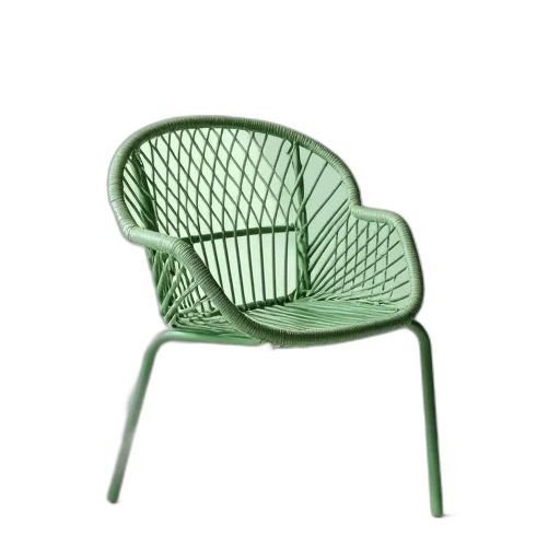 furniture, 3d render, green, light transparent PNG cut-out