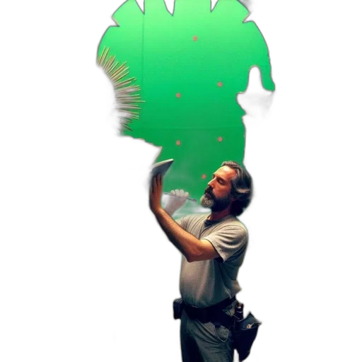 staff, umbrella, weapon, creature transparent PNG cut-out