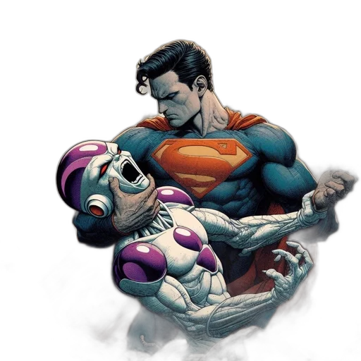 comic book art, concept art, cartoon, 3d render transparent PNG cut-out