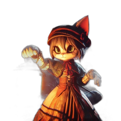 staff, weapon, dress, hat transparent PNG cut-out