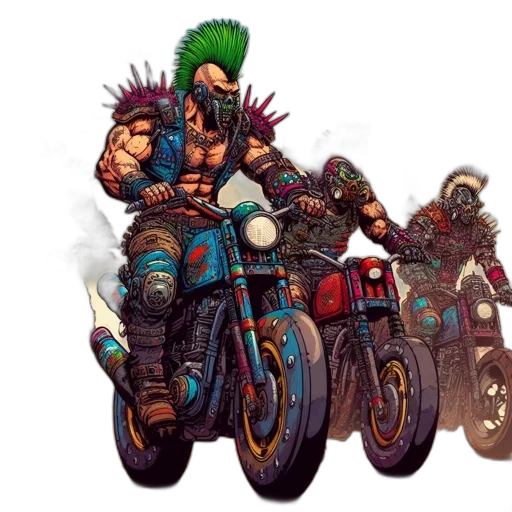 weapon, concept art, cyberpunk, comic book art transparent PNG cut-out
