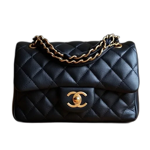 chanel, classic, mini, flap transparent PNG cut-out