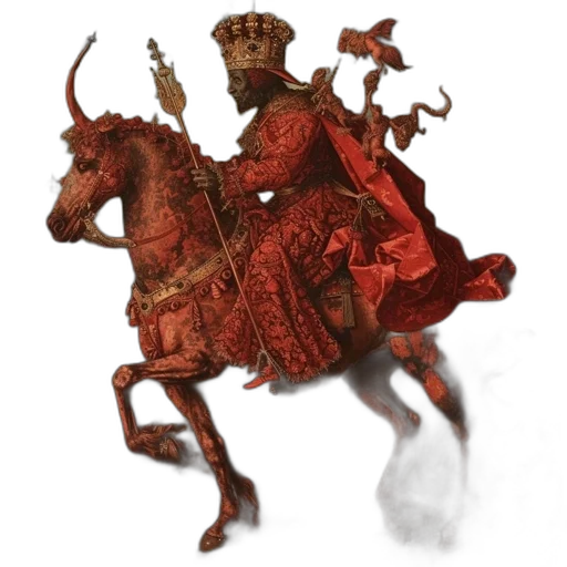 crown, staff, sword, dragon transparent PNG cut-out