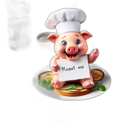 food, animal, 3d render, concept art transparent PNG cut-out