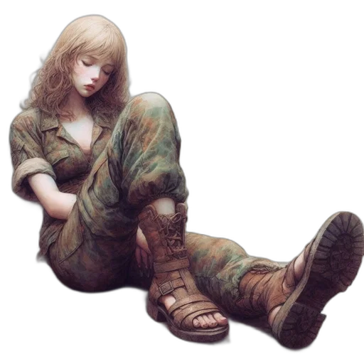 shoes, weapon, dress, jacket transparent PNG cut-out