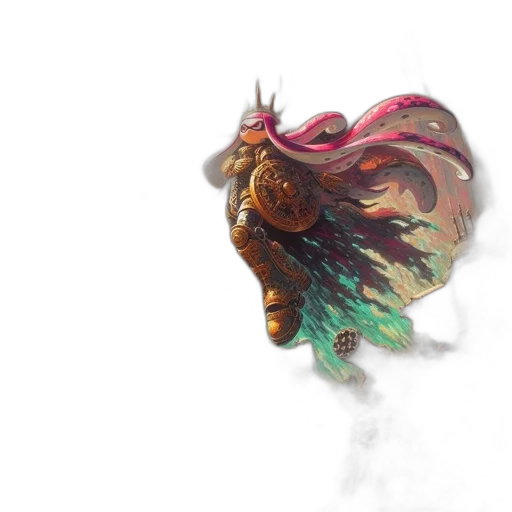 dragon, hair, crown, creature transparent PNG cut-out