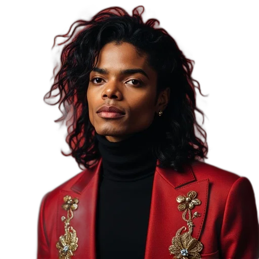 jacket, crown, face, staff transparent PNG cut-out