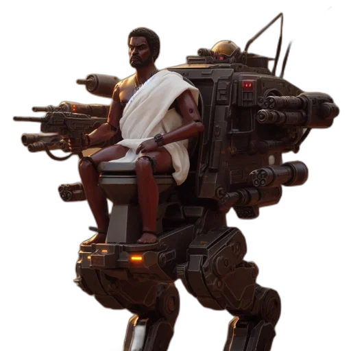 robot, weapon, staff, concept art transparent PNG cut-out