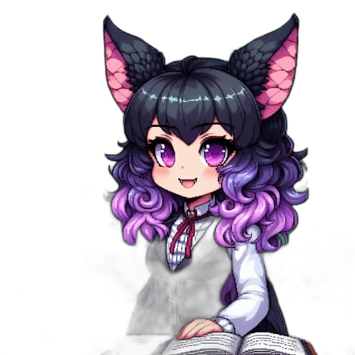 staff, creature, pixel art, anime transparent PNG cut-out