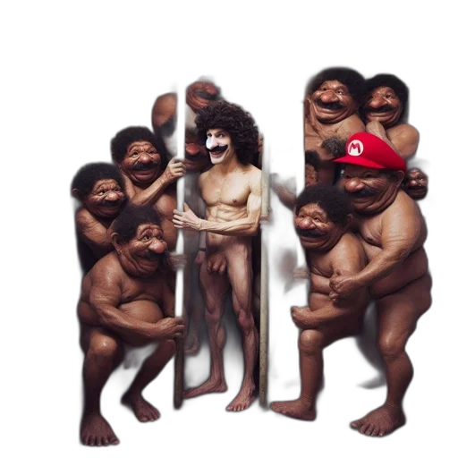 mask, creature, animal, staff transparent PNG cut-out