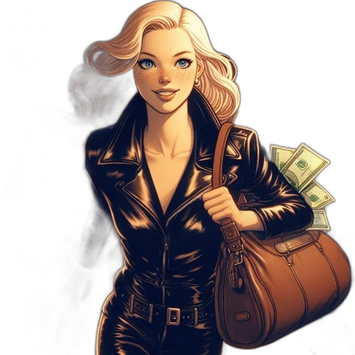 jacket, comic book art, concept art, cartoon transparent PNG cut-out
