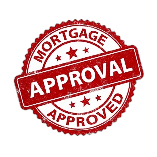 red, grunge, mortgage, approval transparent PNG cut-out