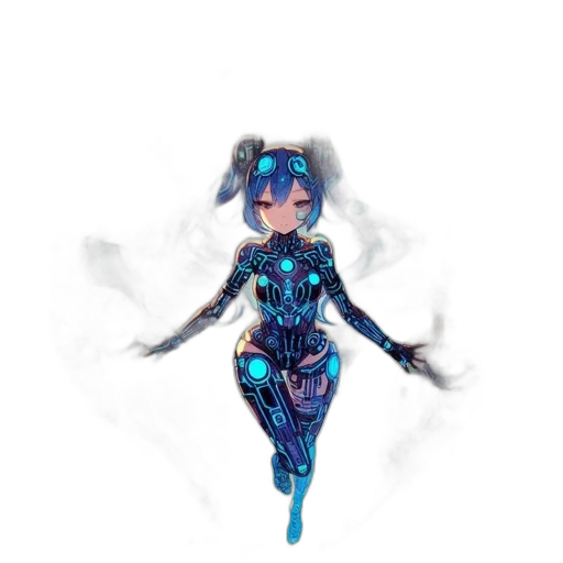 robot, dress, creature, dragon transparent PNG cut-out