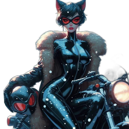 comic book art, concept art, cyberpunk, woman transparent PNG cut-out