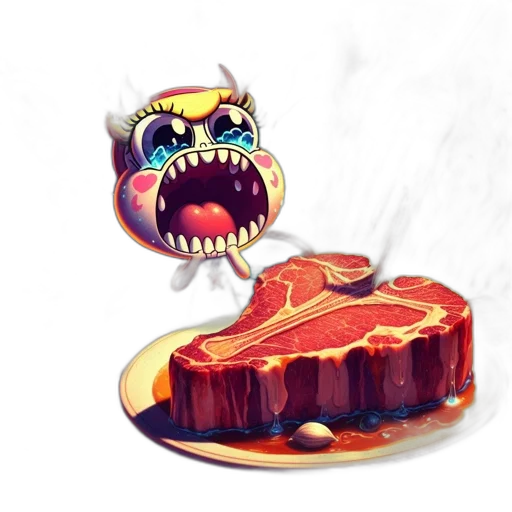 food, creature, concept art, pixel art transparent PNG cut-out