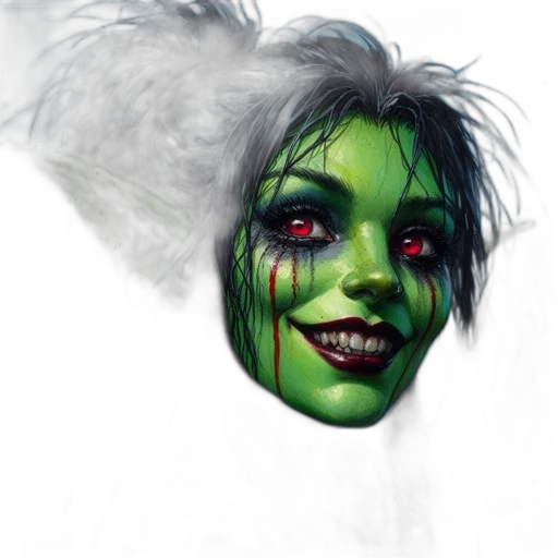 face, mask, creature, concept art transparent PNG cut-out