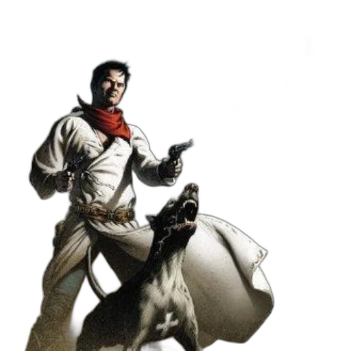 staff, jacket, animal, weapon transparent PNG cut-out