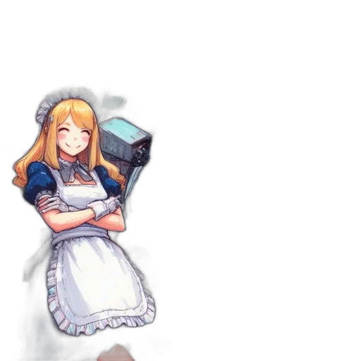 staff, dress, weapon, robot transparent PNG cut-out