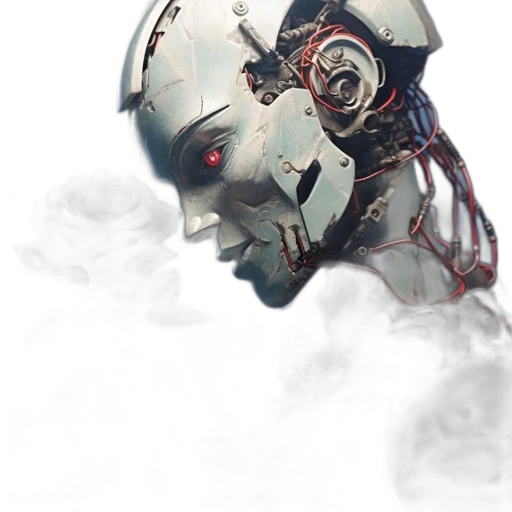 robot, mask, face, creature transparent PNG cut-out