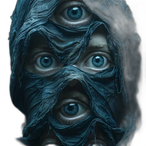 mask, face, creature, hair transparent PNG cut-out