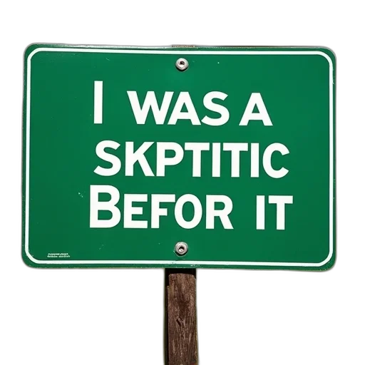 green, message, reads, skeptic transparent PNG cut-out