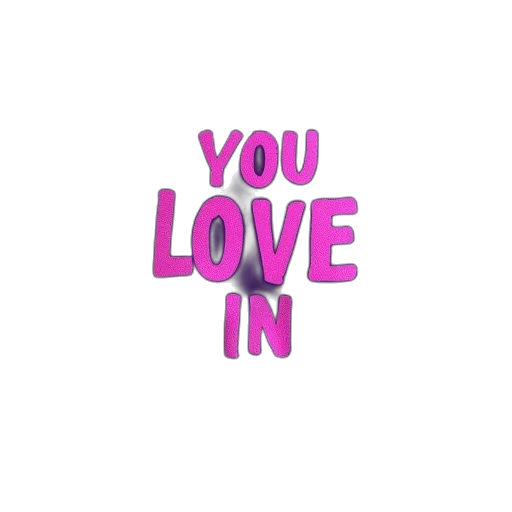 vaporwave, neon, text, love transparent PNG cut-out