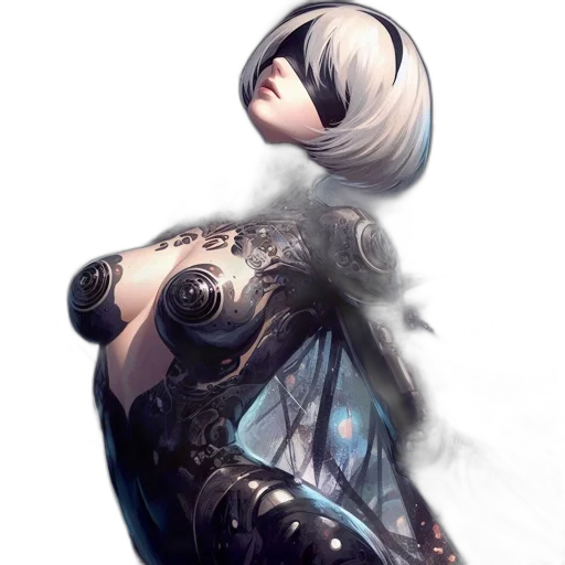 robot, dress, mask, face transparent PNG cut-out