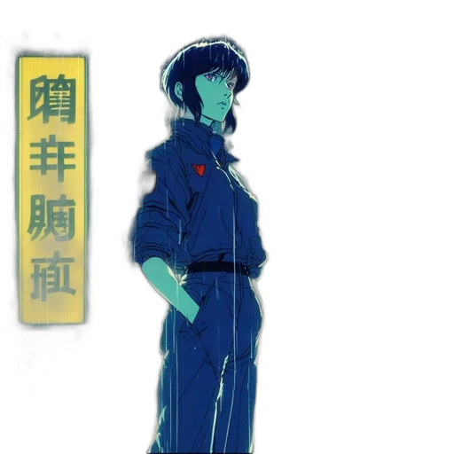jacket, staff, robot, concept art transparent PNG cut-out