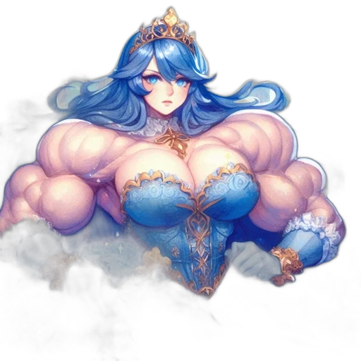 crown, dress, fantasy art, concept art transparent PNG cut-out