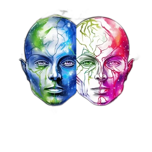 mask, face, concept art, comic book art transparent PNG cut-out