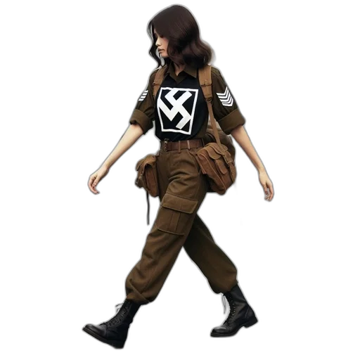 jacket, staff, concept art, 3d render transparent PNG cut-out