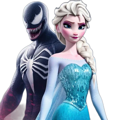 dress, concept art, comic book art, 3d render transparent PNG cut-out