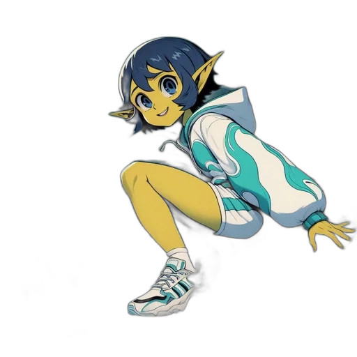creature, shoes, staff, weapon transparent PNG cut-out