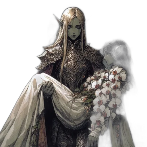 dress, mask, crown, staff transparent PNG cut-out