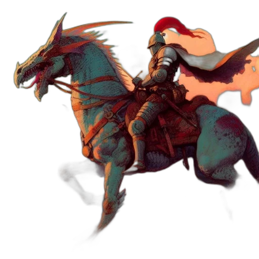 dragon, sword, fantasy art, concept art transparent PNG cut-out